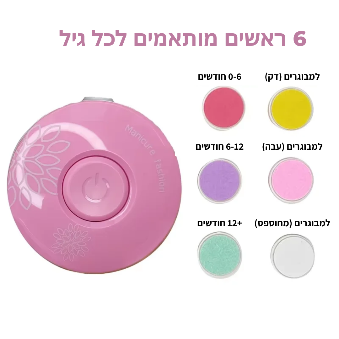 Babybuff - קוצץ ציפורניים חשמלי לתינוק