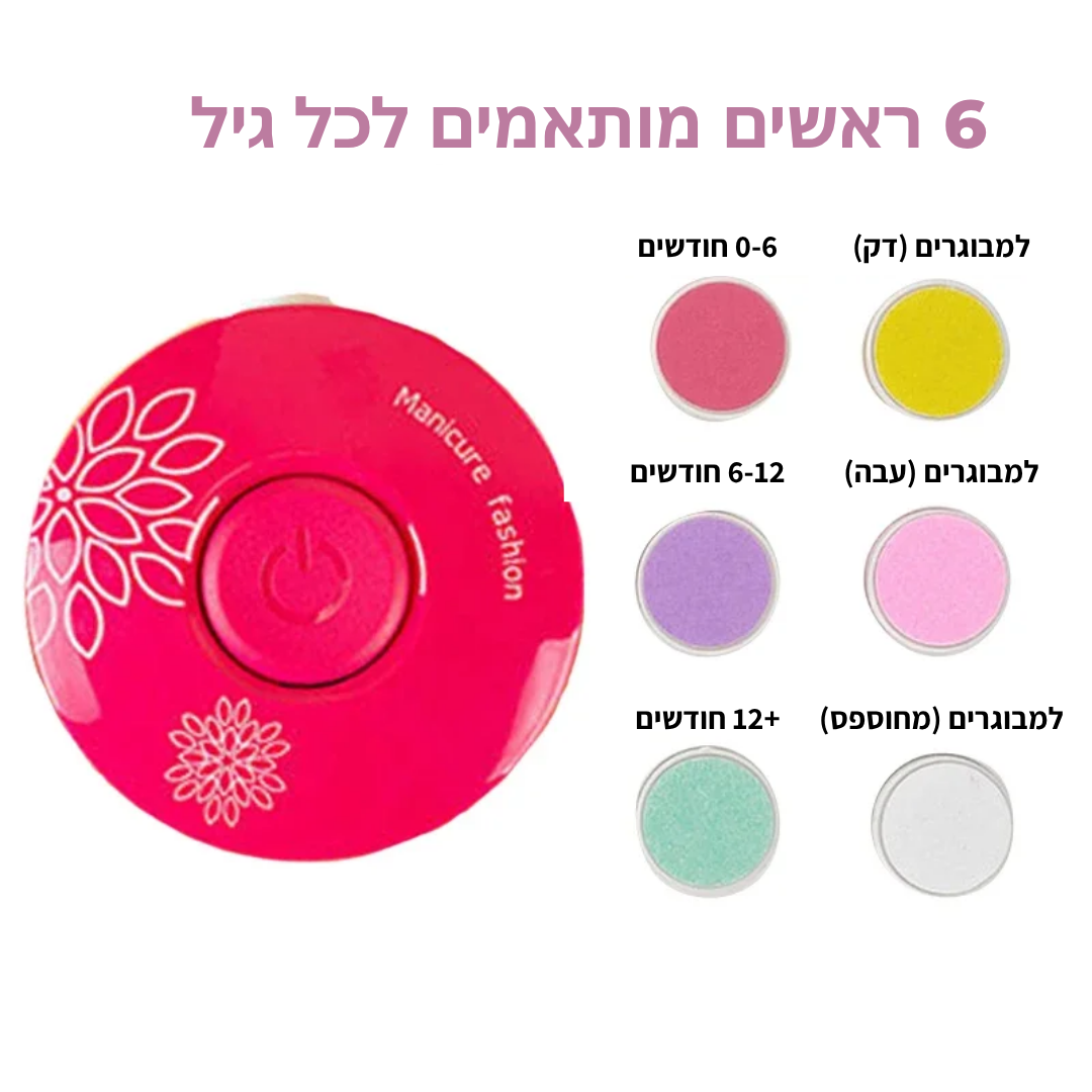 Babybuff - קוצץ ציפורניים חשמלי לתינוק